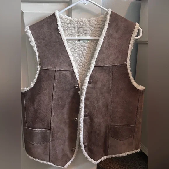 Brown Suede Vest - Picture 1 of 7